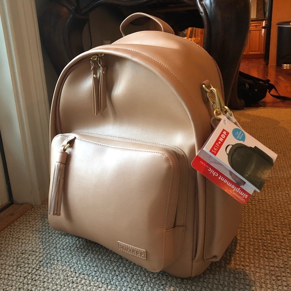 NWT Skip Hop Greenwich Diaper Backpack Caramel - Picture 4 of 7